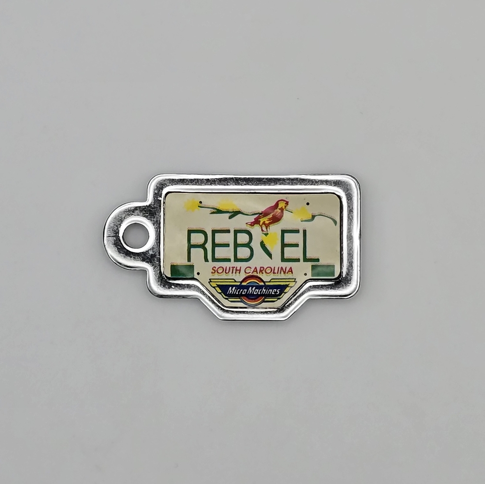 Vintage 1990 Galoob Micro Machines License Plate South Carolina REBEL
